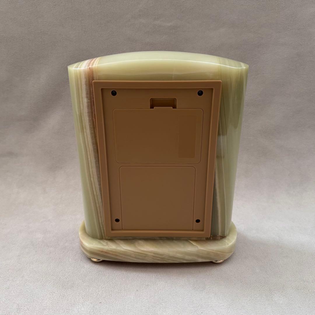 未使用 SEIKO セイコー エンブレム 大理石 置き時計 HW521M