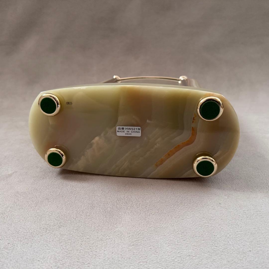 未使用 SEIKO セイコー エンブレム 大理石 置き時計 HW521M