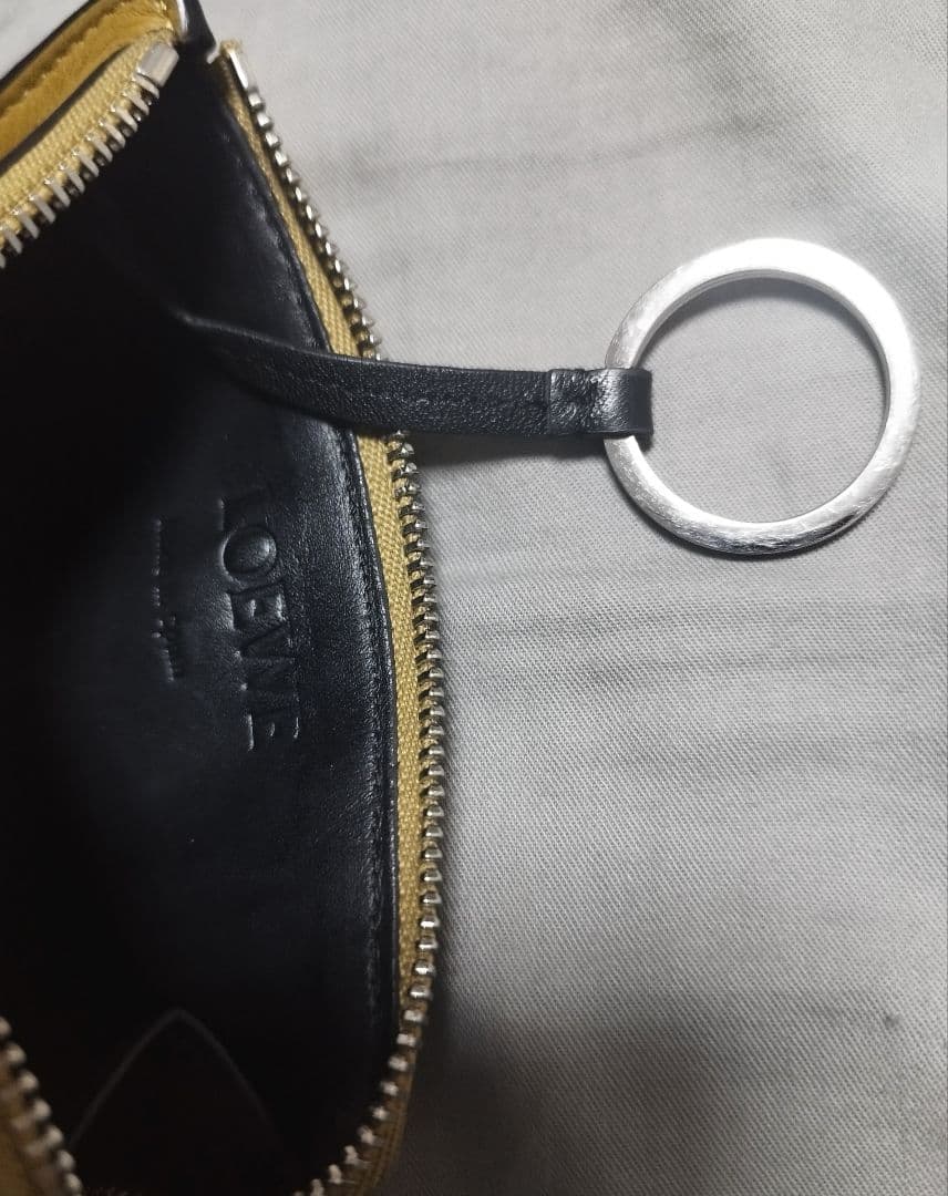 ★美品★ LOEWE カードホルダーミニ財布 キーリング