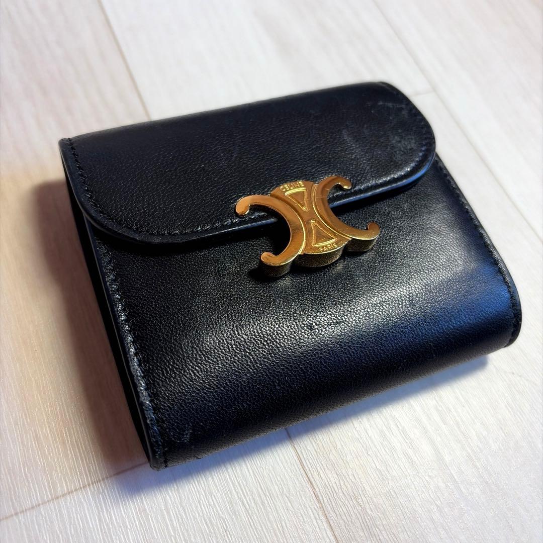 CELINE トリオンフ スモールフラップウォレット