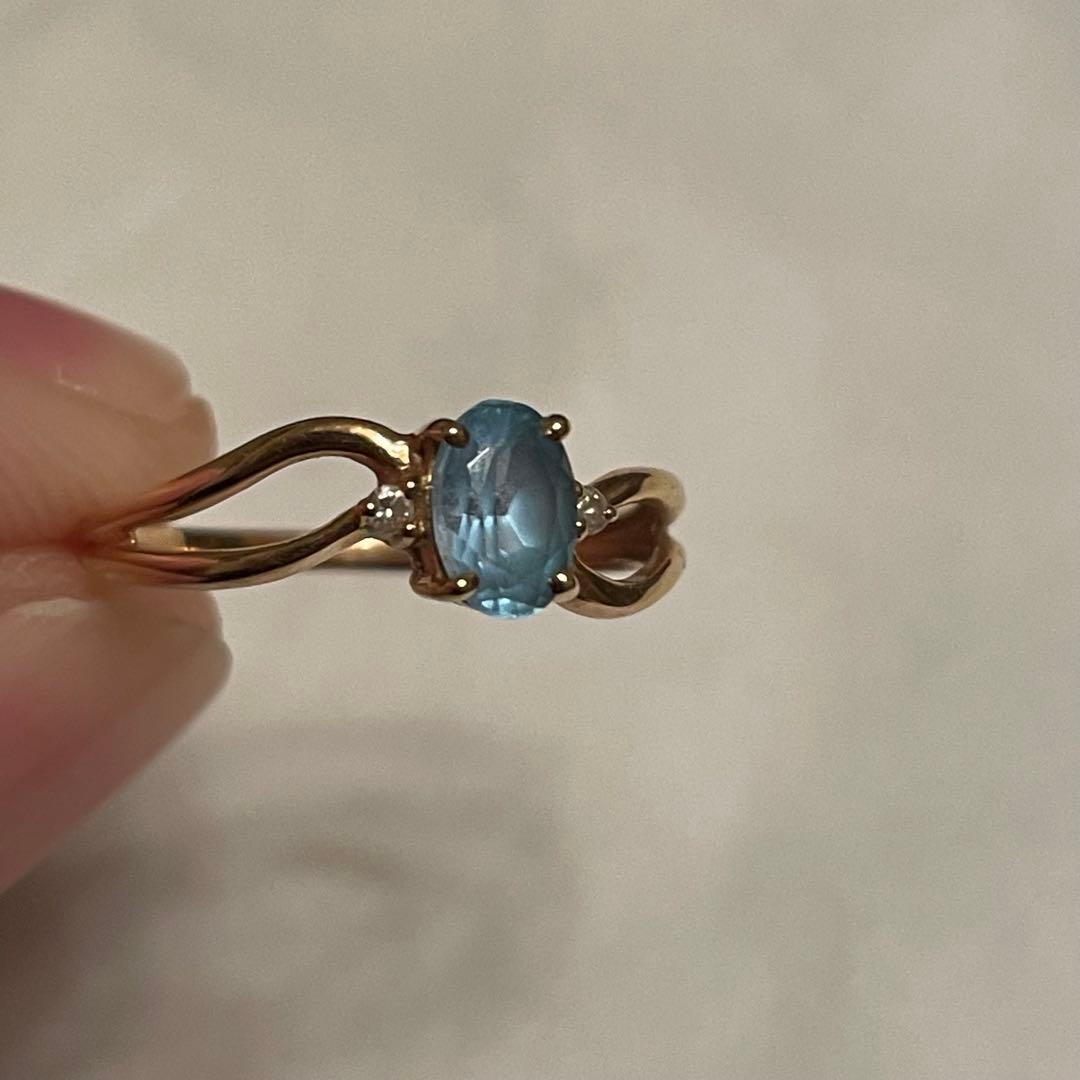 リング　ゴールド　ストーン　ヴィンテージ　遺品整理