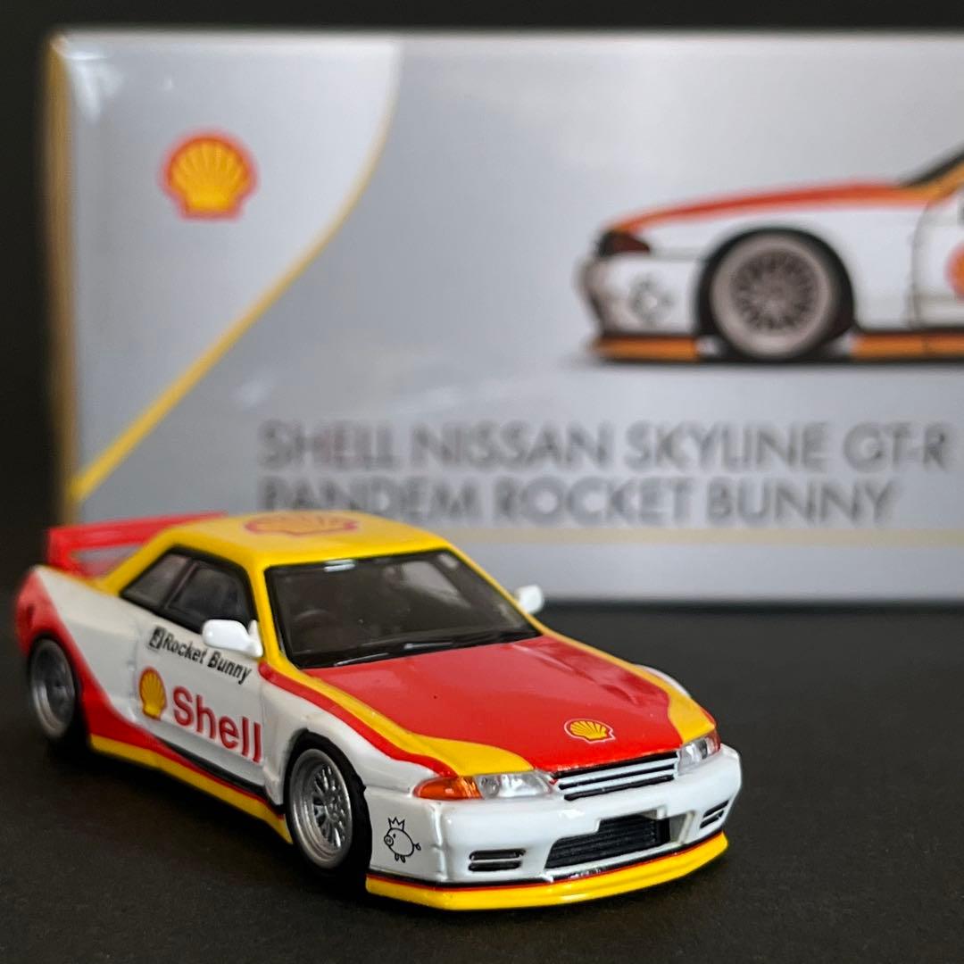 1/64 シェル 32GT-R パンデム ロケバニINNO64 × TINY