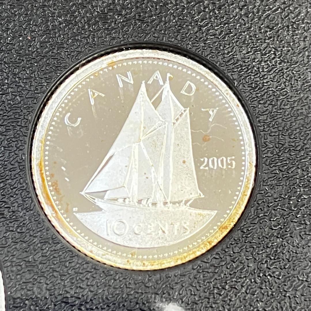カナダ国旗40周年記念 プルーフ貨幣セット 2005年