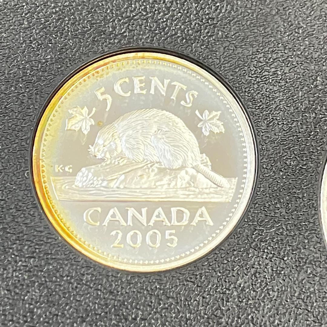 カナダ国旗40周年記念 プルーフ貨幣セット 2005年