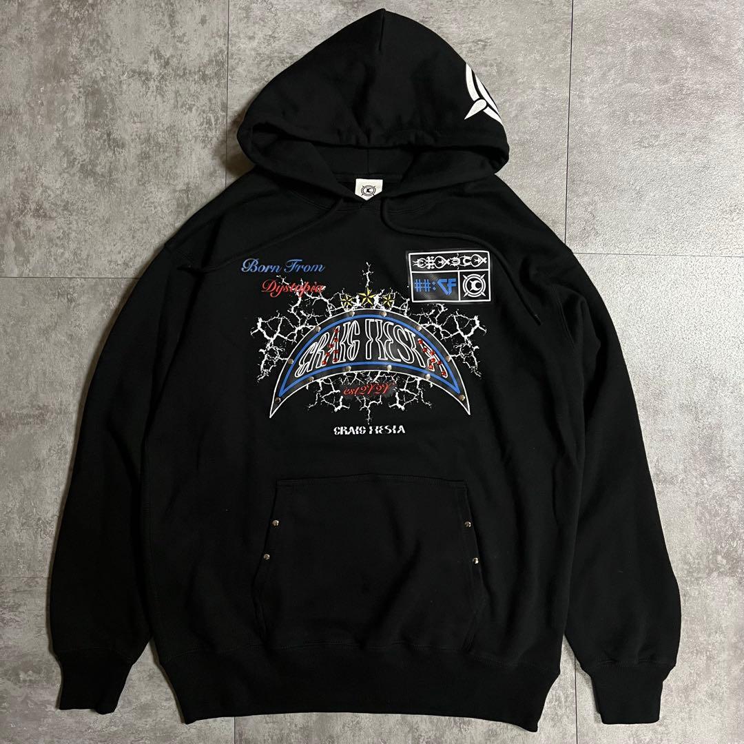 美品　craigfiesta パーカー　【XL】 ブラック