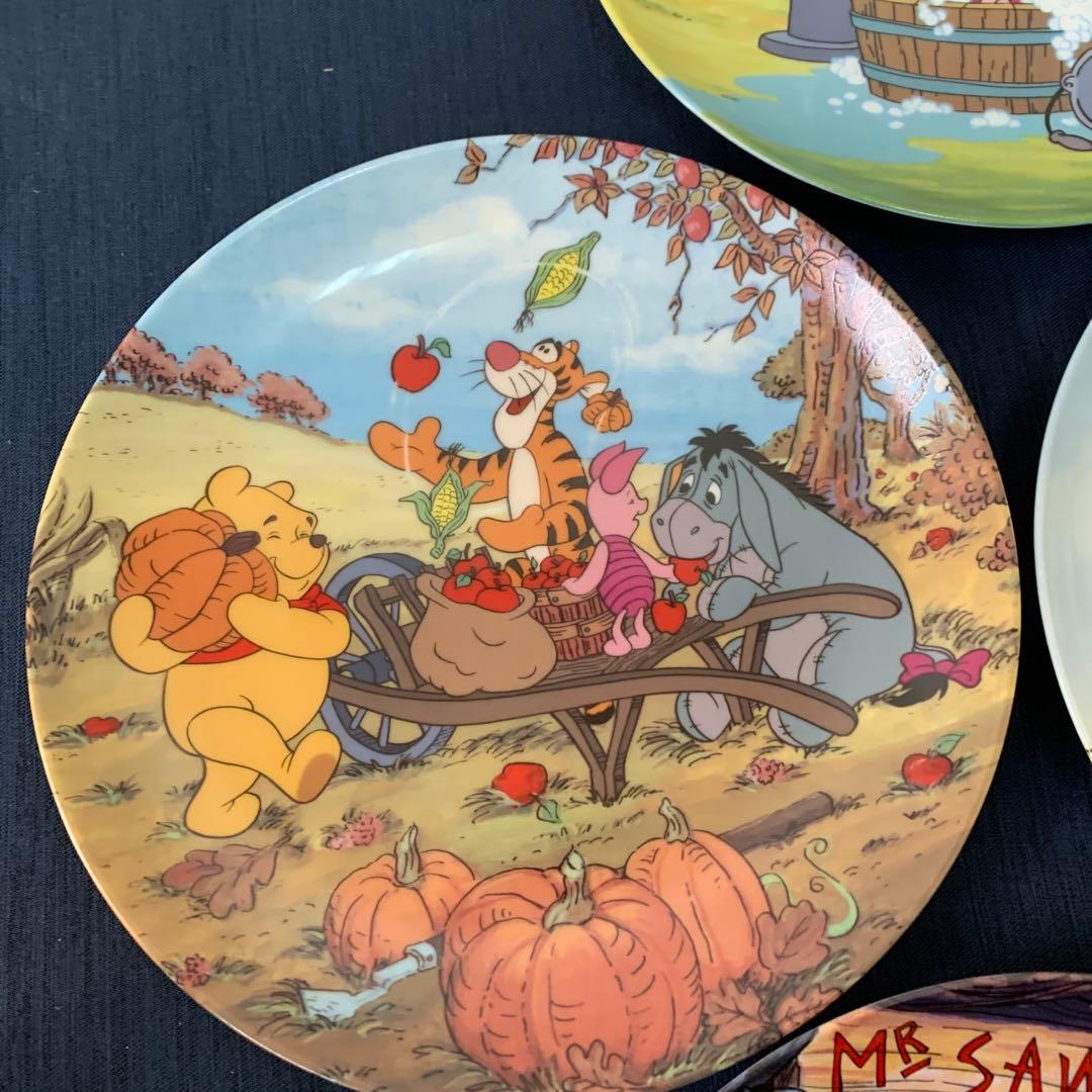 【鑑定書付き7枚セット】 Disney くまのプーさん コレクターズプレート