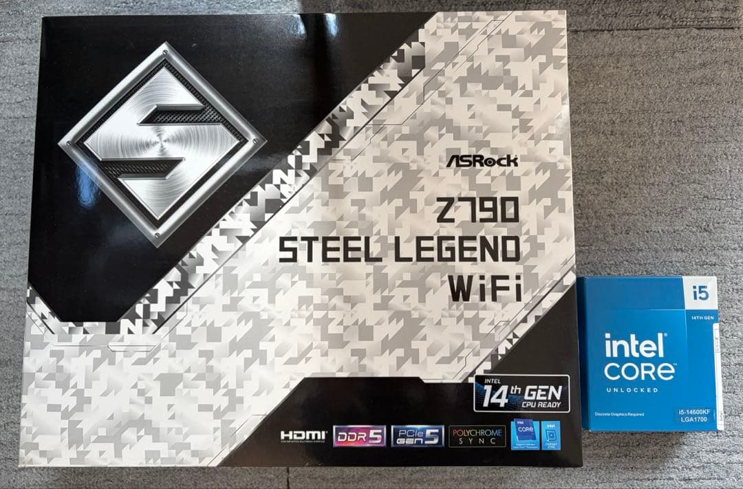 マザーボード Z790 STEEL LEGEND WiFi + Core i5-14600KF