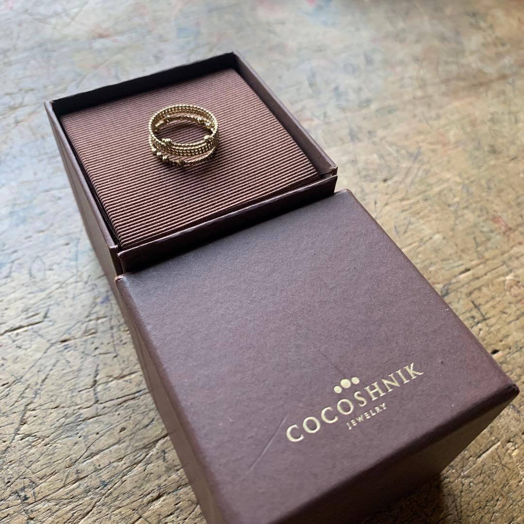 K10ハニー カットボール 形状記憶リング　11号