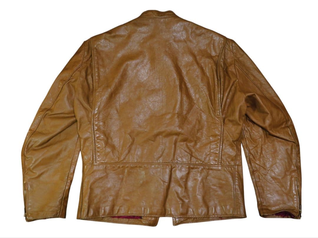 44 Brooks ビンテージ 60年代 シングル ライダース ブラウン 茶色