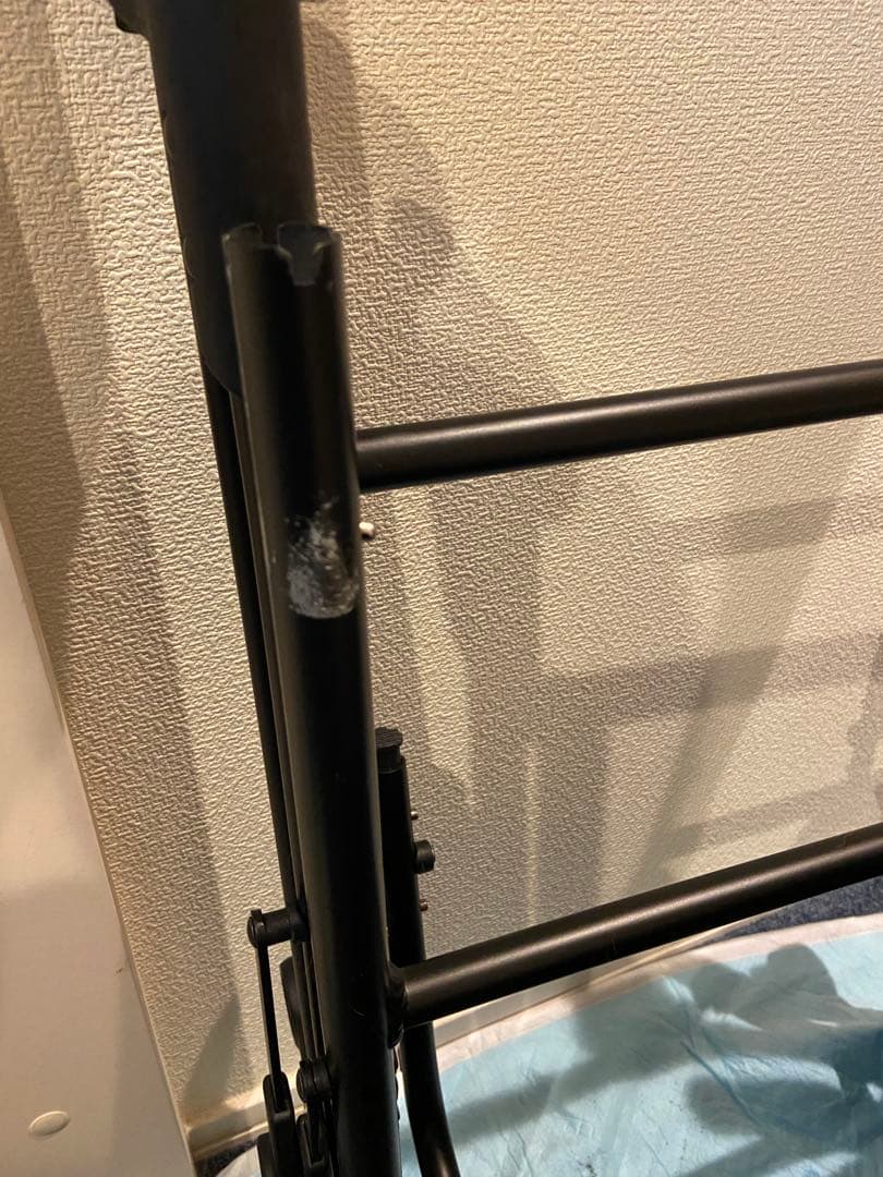 【中古・美品】WANRIDE Prestage上下段Ｌブラックデニムペットカート