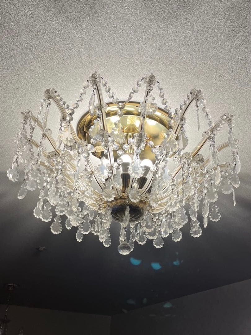 PRECIOSA/プレシオサ、LUSTRYシャンデリアランプ クリスタルガラス