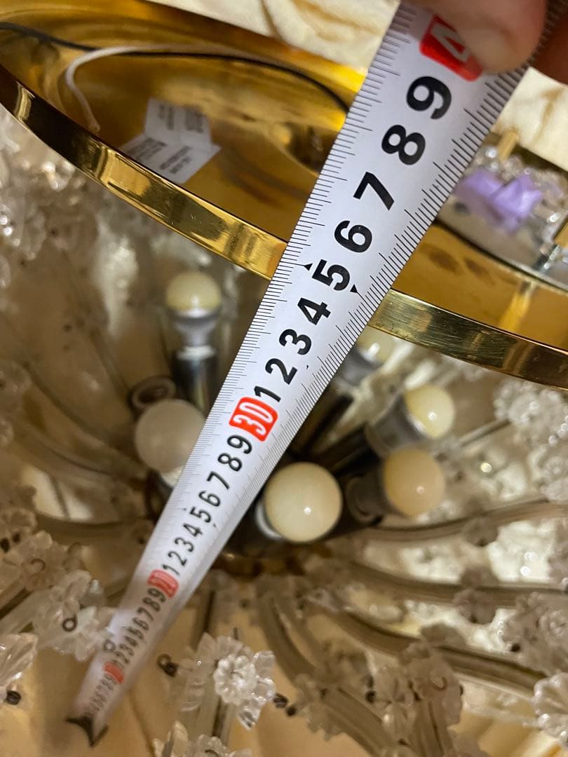 PRECIOSA/プレシオサ、LUSTRYシャンデリアランプ クリスタルガラス