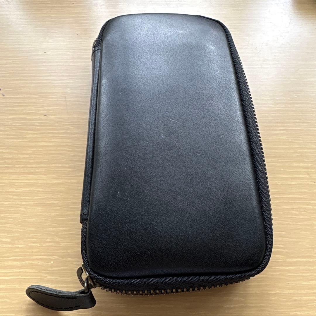 【即日発送】アンドリーベ ジップペンケース（スムースブラック）