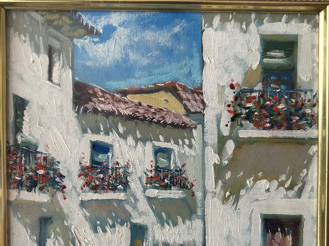 PEDRO JOSE 作『スペイン白壁風景』