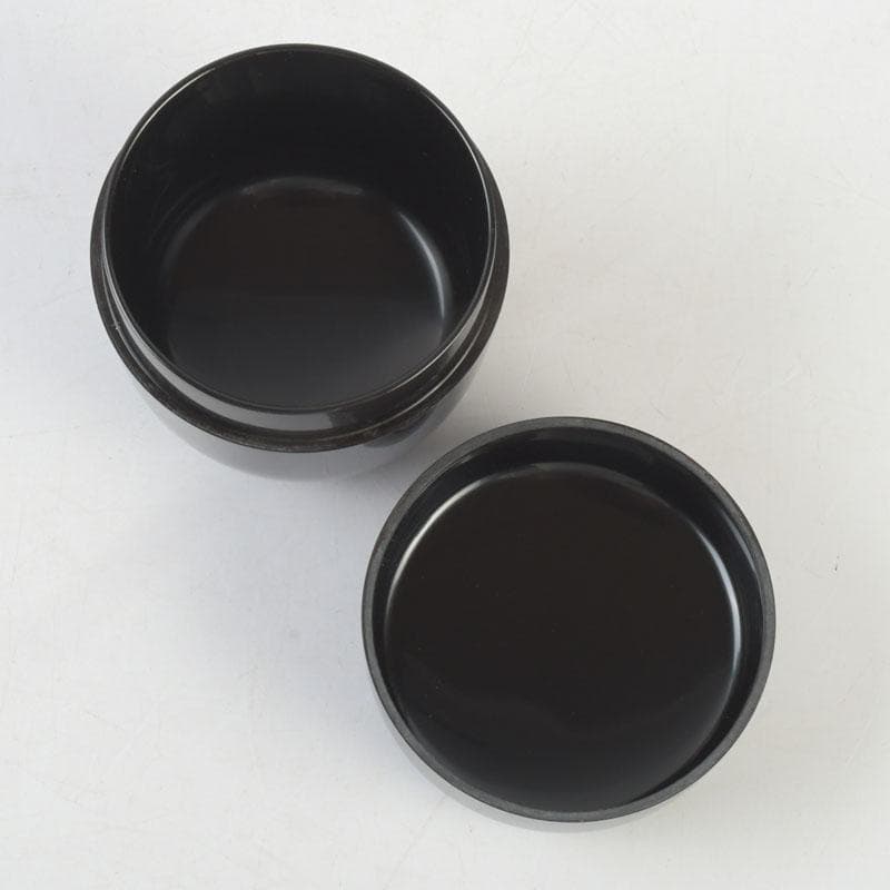 茶道具　中島楽堂作　亀甲花草蒔絵　中棗　共箱　V　9707