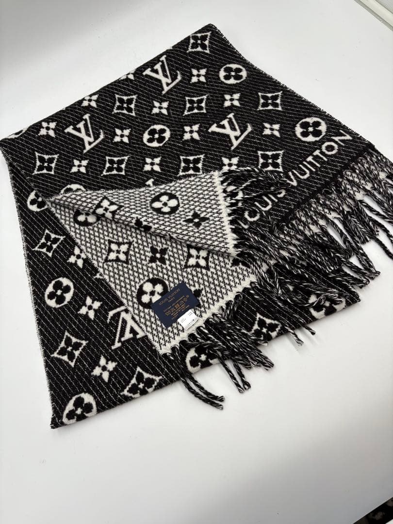 ルイ・ヴィトン　エシャルプ・LVトゥジュール　マフラー　シルク/カシミヤ