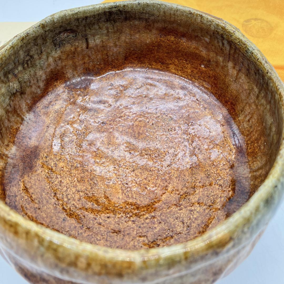茶道具　大樋焼 茶碗 陶器製 木箱付き