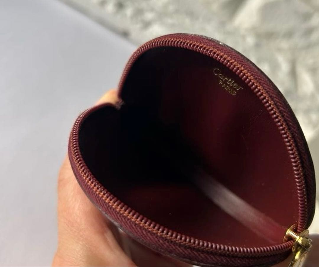 Cartier カルティエ バーガンディレザー ケース