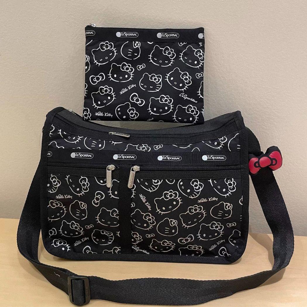 レスポートサック ハローキティ ブラック ショルダーバッグ ポーチ 50周年