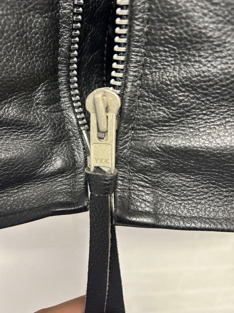 革ジャン　シングルライダース　黒