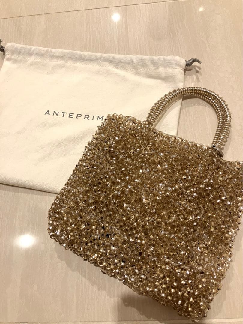 【美品】ANTEPRIMA スタンダード ミニアトゥーラ/シルバーゴールド