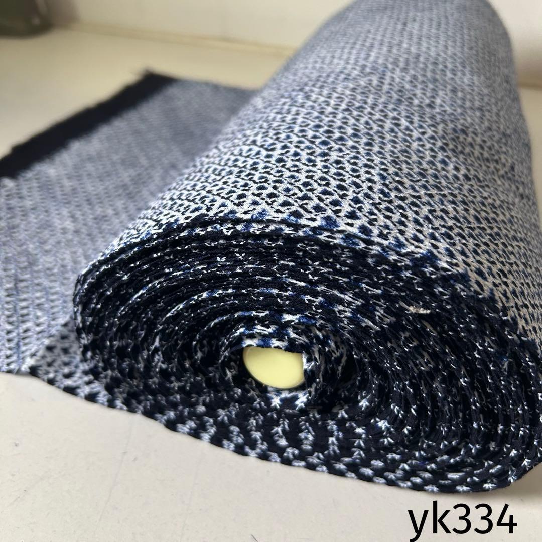 yk334 有松鳴海絞り 有松絞り 浴衣 反物 生地 総絞り 三浦絞り