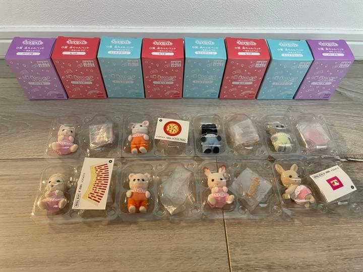 シルバニアファミリー キラキラくじ Ｅ賞８種(シークレット込み)＆Ｄ賞８コ