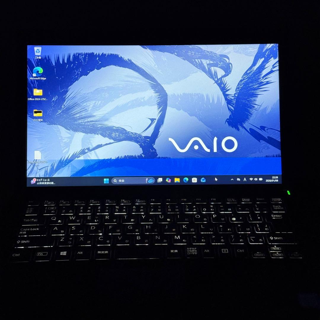 ★美品★人気VAIO Pro PG ８世代 最新Office2024win11