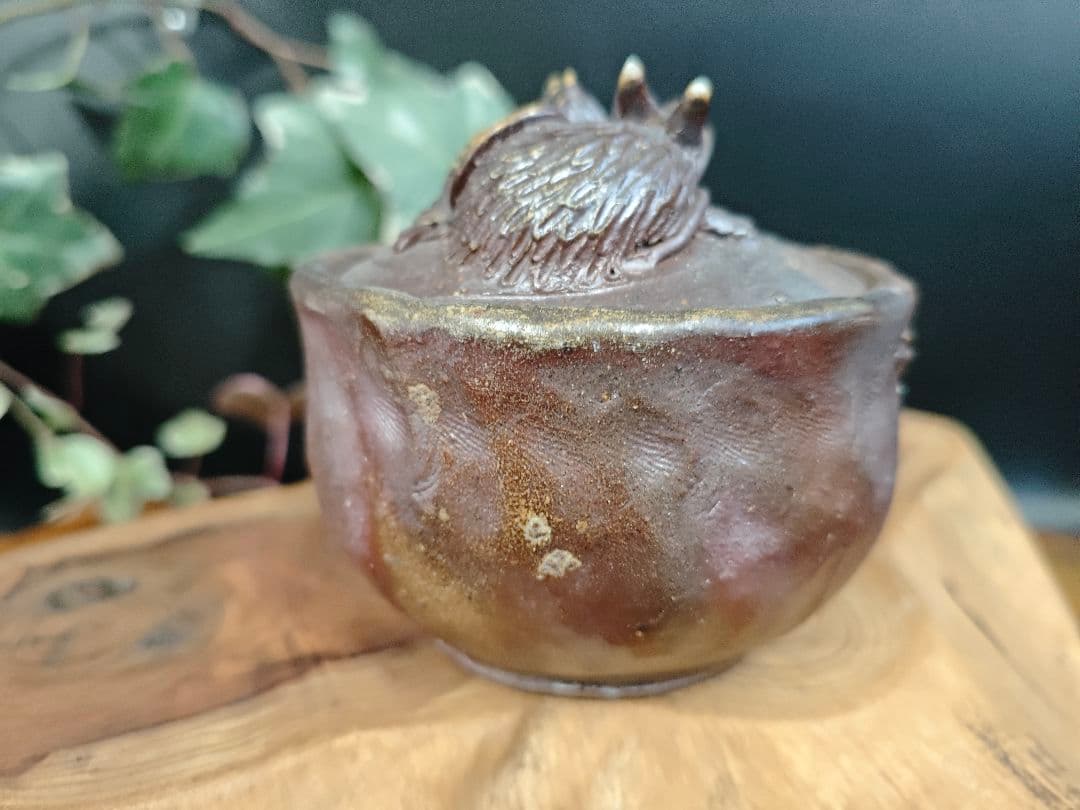 備前焼 龍細工 宝瓶 A017