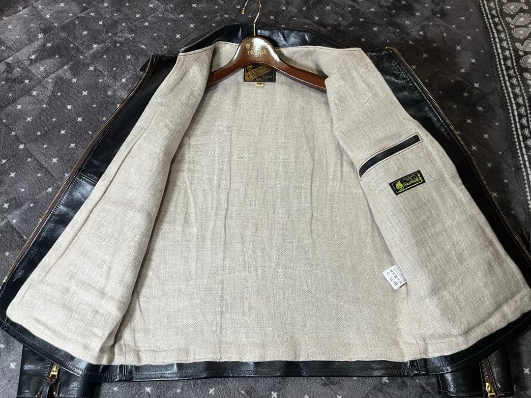 「Y'2 LEATHER」PR-65-SPライダースジャケット SIZE 40