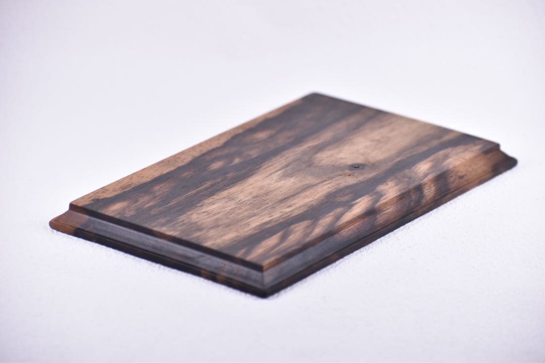 No.339黒柿孔雀杢のトレー