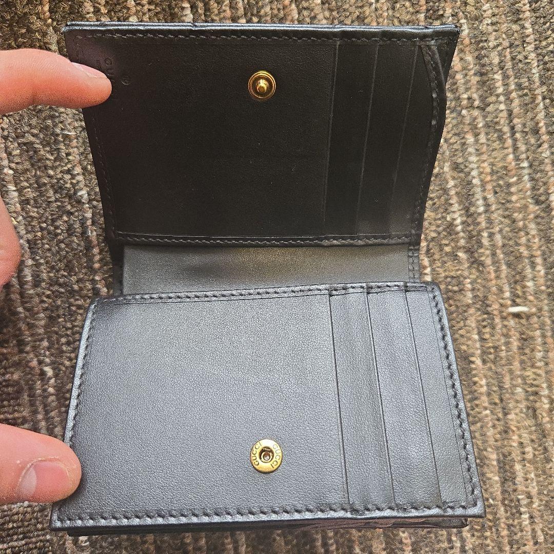 GUCCI ブラック チェブロンステッチ 財布 箱、袋付き