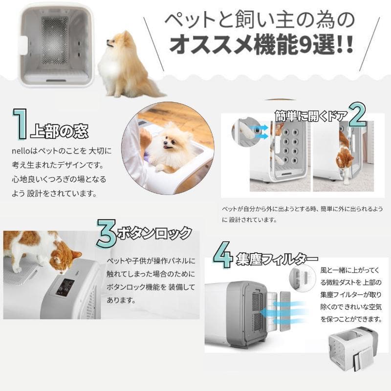 【新品未開封】 nello ネロ ペットドライルーム ミント PD-B10-M