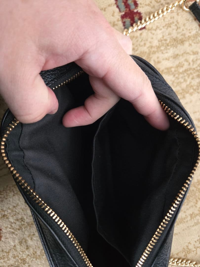 COACH レザー ショルダーバッグ　黒