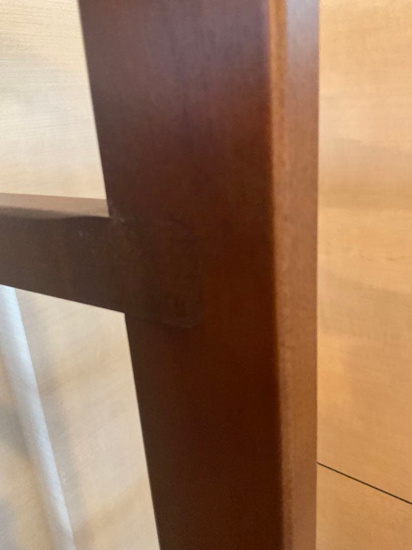 『専用品』豊岡クラフト　木製 ハンガーラック　日本製　上部トレイ・キャスター付き