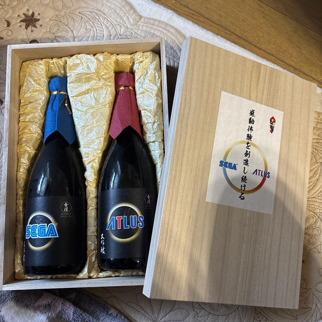 SEGA ATLAS 日本酒 2本セット 木箱入り