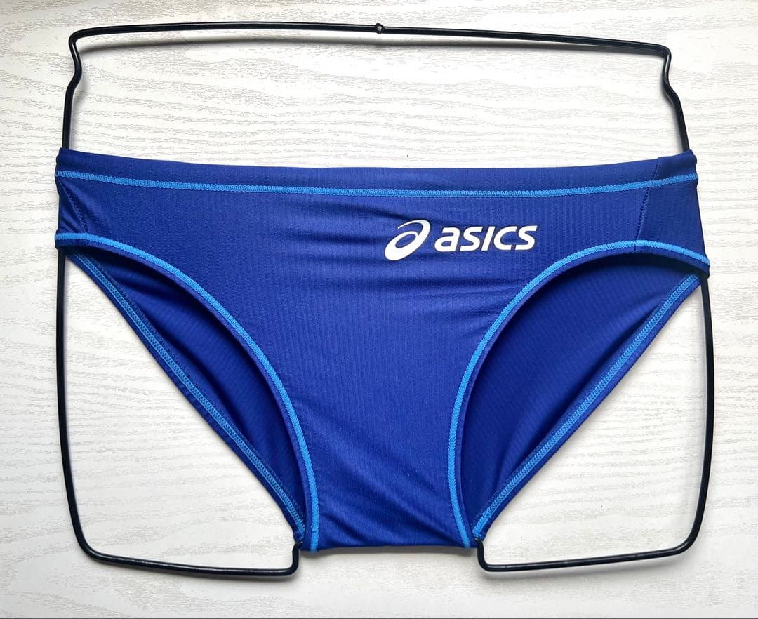 asics 競泳水着 青 Sサイズ 競パン