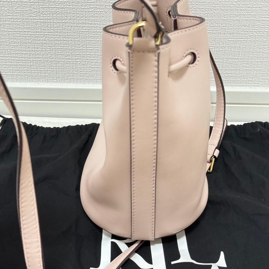 ローレンラルフローレン アンディ 巾着 ドローストリングショルダーバッグ未使用級