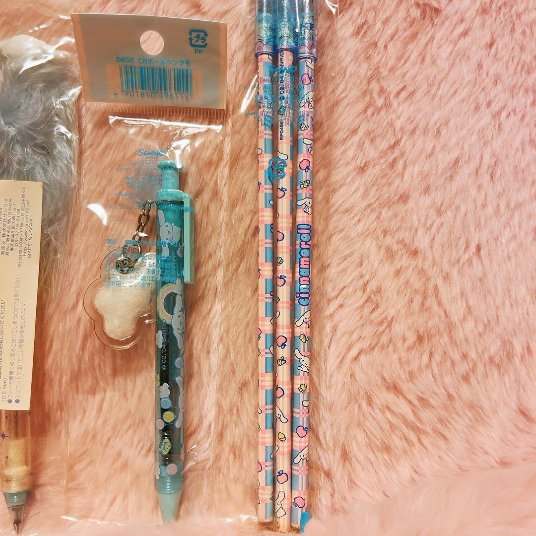 希少レア　シナモロール　ボールペン　鉛筆　ペンセット　平成レトロ　サンリオ