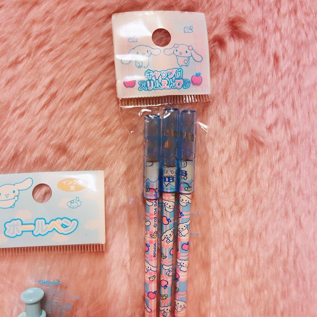 希少レア　シナモロール　ボールペン　鉛筆　ペンセット　平成レトロ　サンリオ
