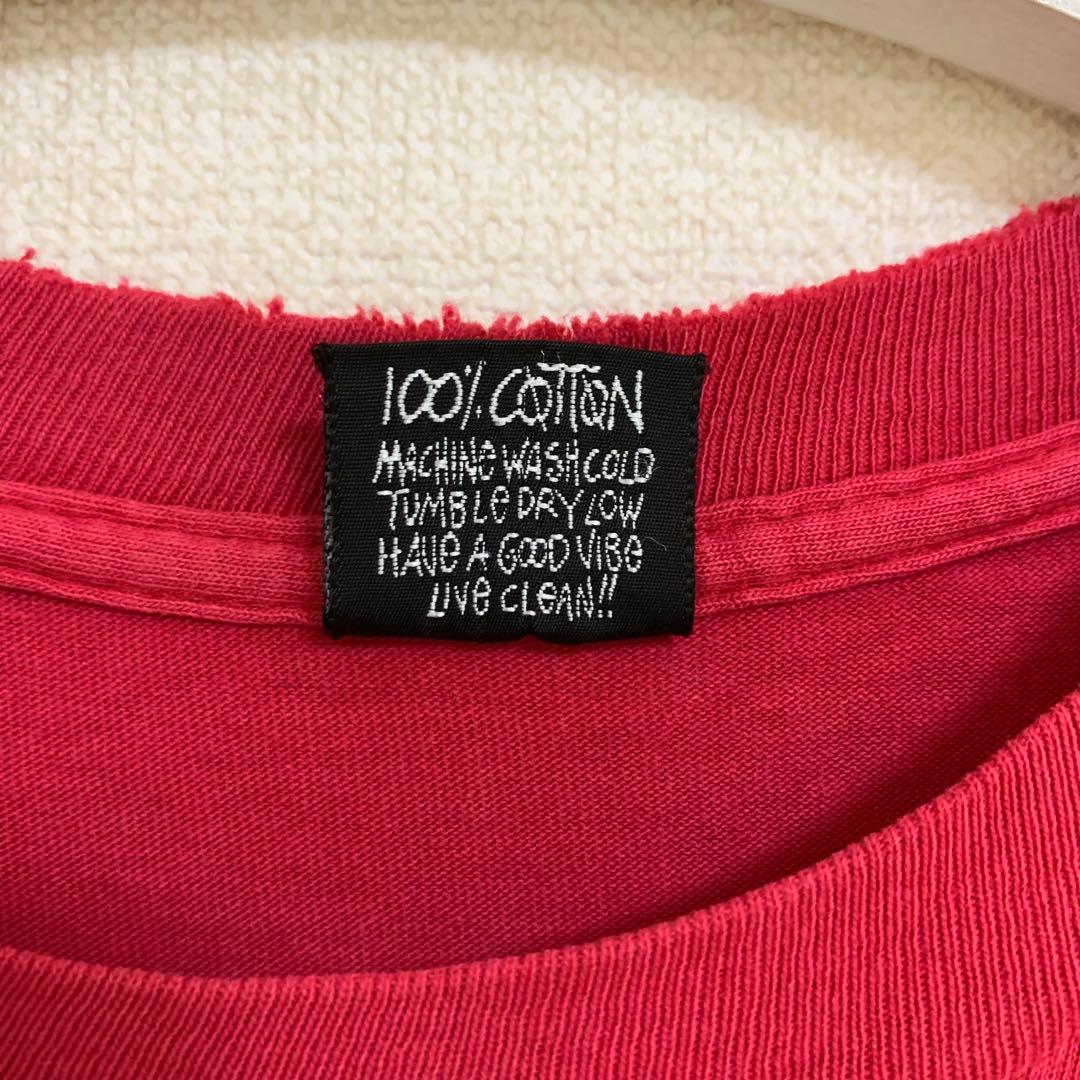 80s 前期 STUSSY USA製 黒タグ 太陽 ロゴ エンブレム Tシャツ