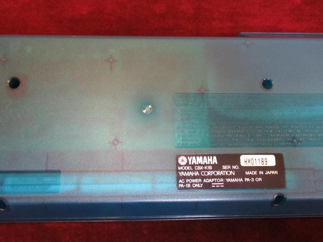 YAMAHA MIDIキーボード CBX-K1B　スケルトン