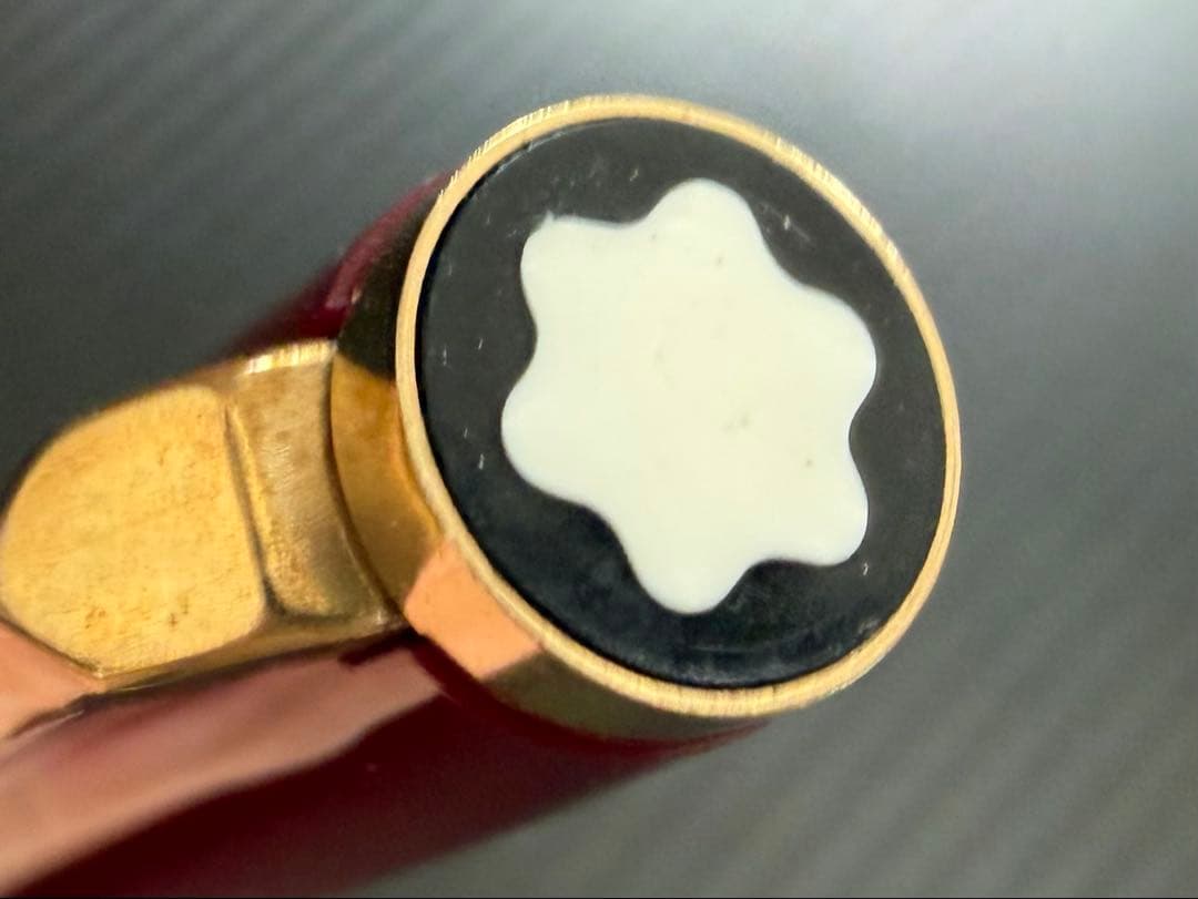 極美品 モンブラン No.121 ボルドー EF 極細字 万年筆 18金ニブ