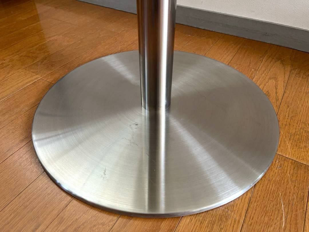 モダンスタイル　ガラステーブル　φ800 ミッドセンチュリー　ダイニング　カフェ