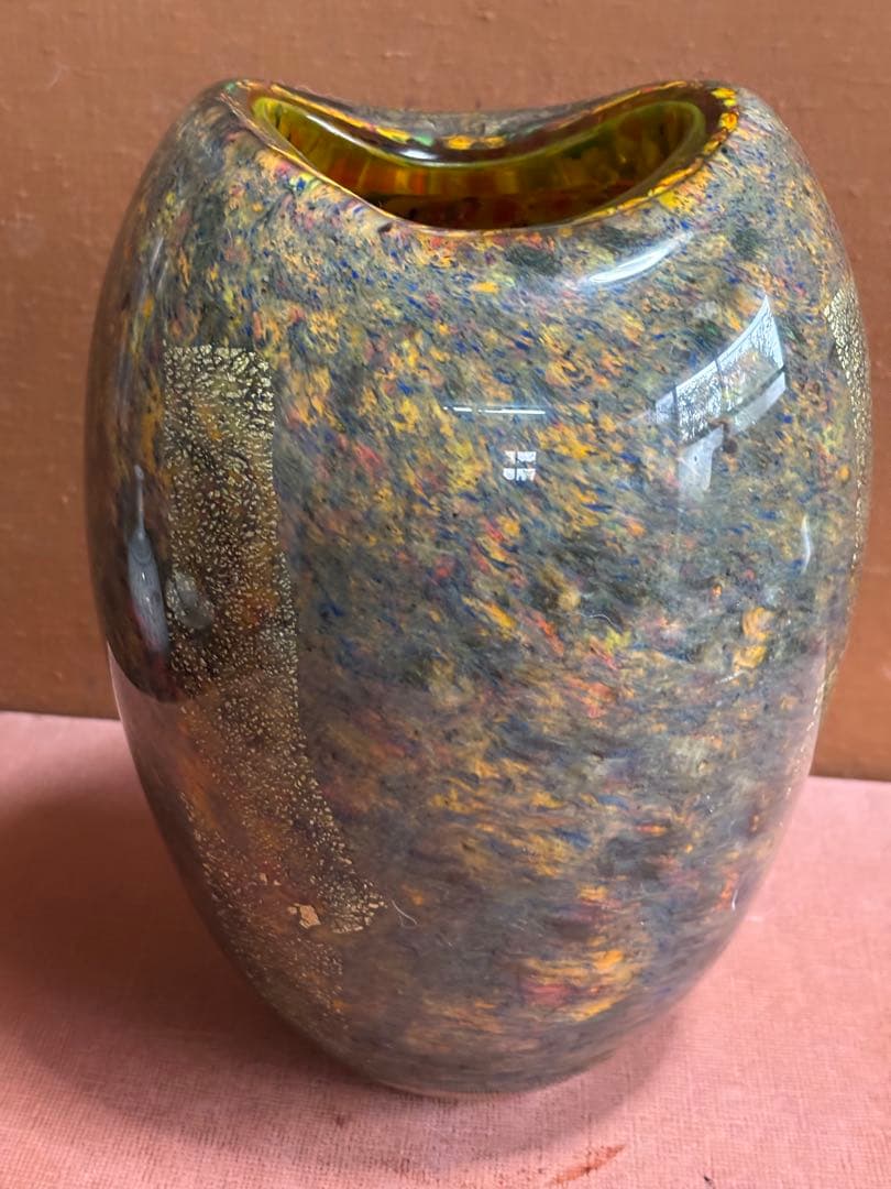 黒木国昭綾工房作琳派金彩色重文花瓶