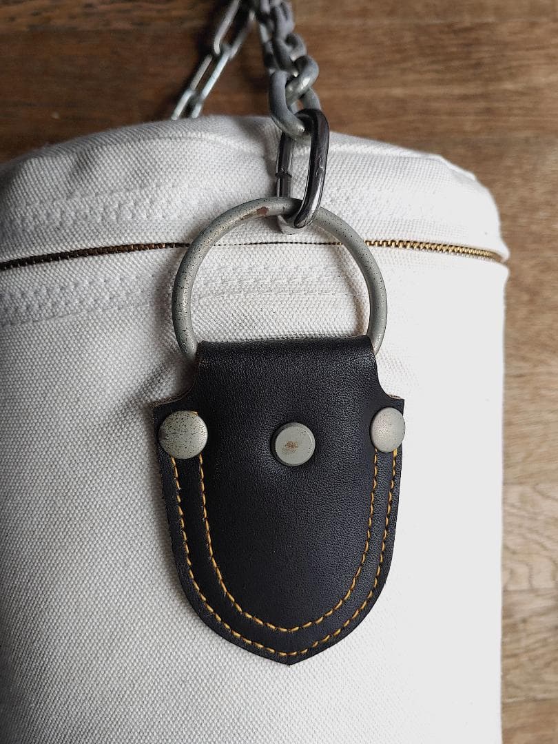 【送料込み】美品！サンドバッグ 白帆布製（小小）RO500 格闘技練習用