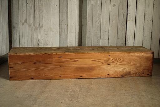 味のある横長の木製引き出し3杯　ローテーブル　飾り台　作業台　古家具　古民家