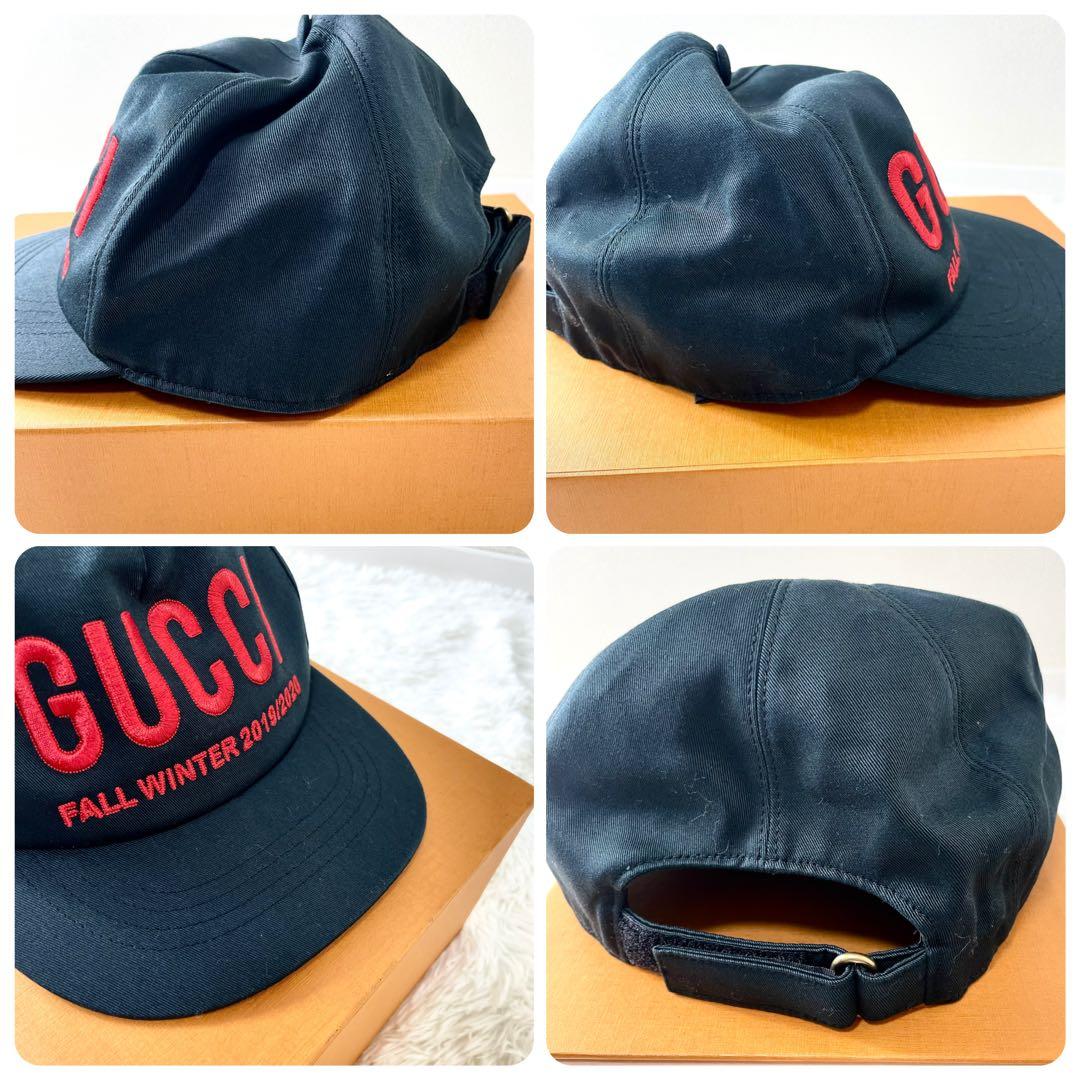 美品　グッチ GUCCI 帽子　キャップ　ベースボールキャップ　ブラック　黒
