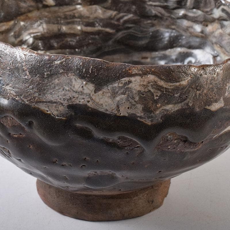 朝鮮美術　李朝　高麗会寧茶碗　時代箱付　V　8260