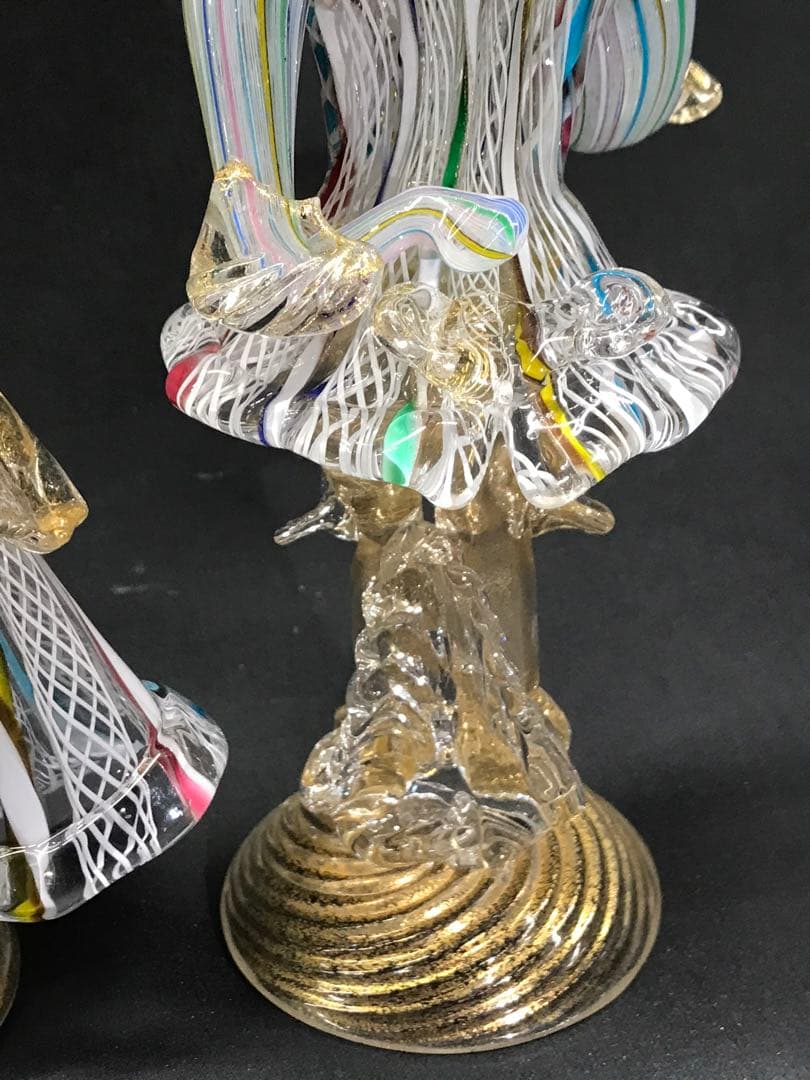 【現状品】ムラーノガラス ? ベネチアンガラス ? 置物　カサノバ　恋人